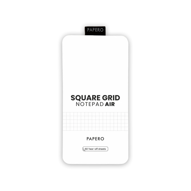 Square Grid Notepad Air | 9 x 18 cm | 60 Sheets