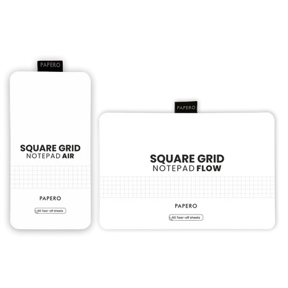 Square Grid Notepad Air & Flow Combo |90X180mm|210X140mm