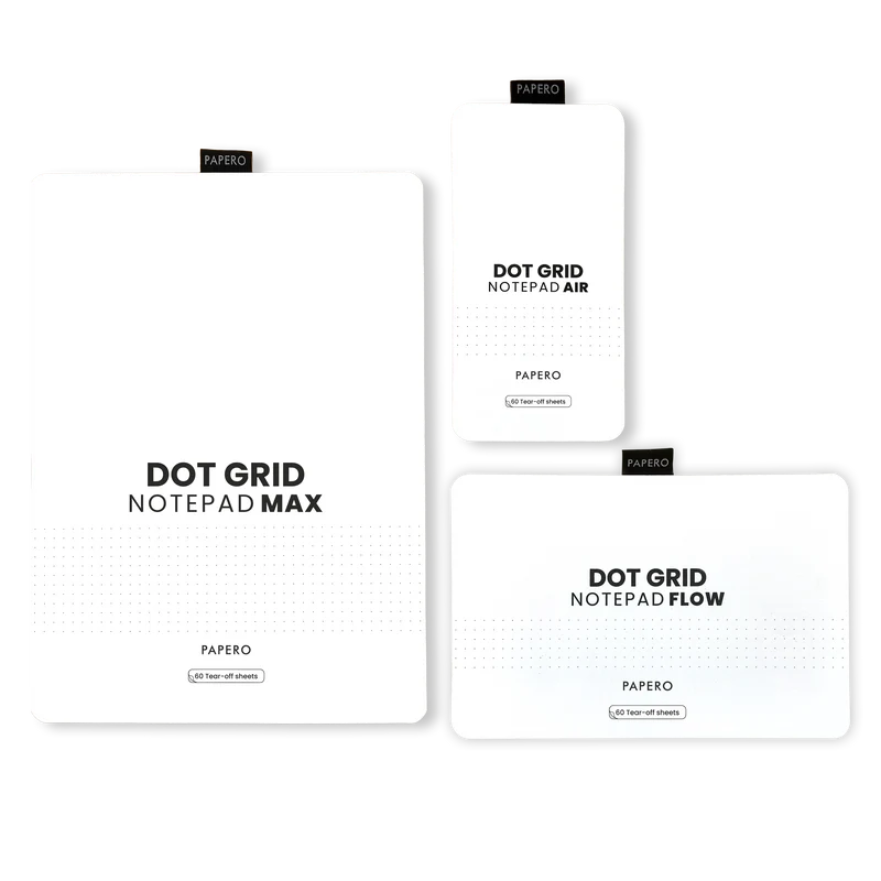 Dot Grid Notepad Series | Air, Flow & Max Combo