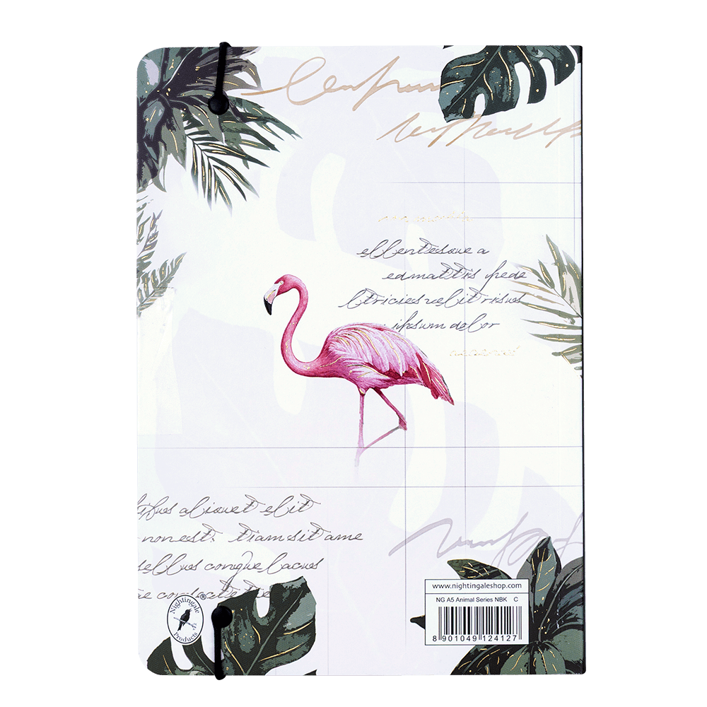 Nightingale Animal Notebook Flamingo