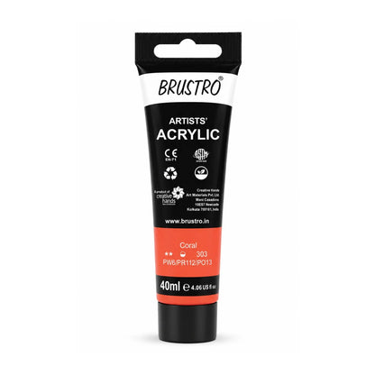 Brustro Arists' Acrylic 40ml(42 Shades Available)