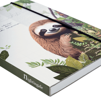 Nightingale Animal Notebook Sloth Bear