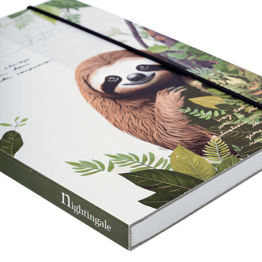 Nightingale Animal Notebook Sloth Bear