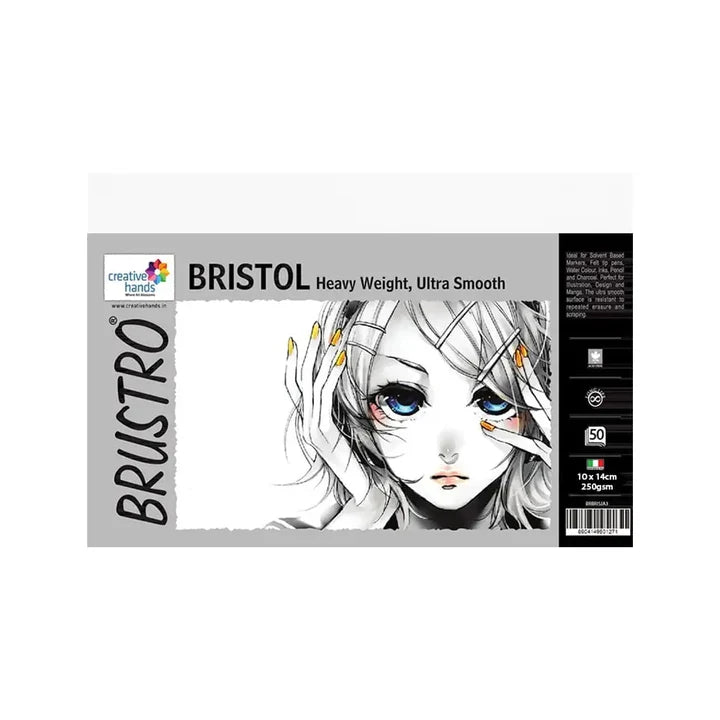 Brustro Bristol Paper 250 Gsm |A4|A5|10X14