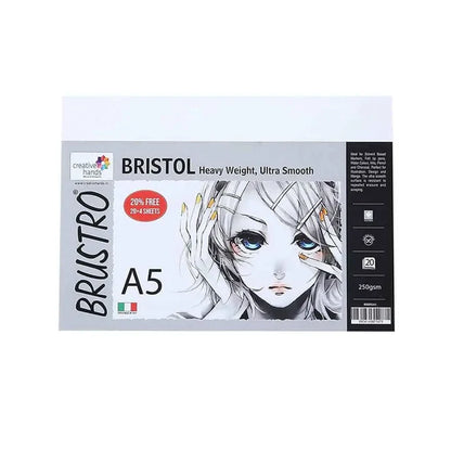 Brustro Bristol Paper 250 Gsm |A4|A5|10X14