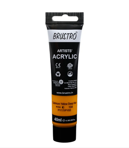 Brustro Arists' Acrylic 40ml(42 Shades Available)