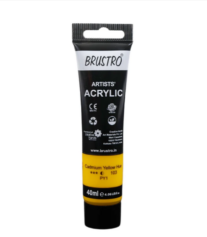 Brustro Arists' Acrylic 40ml(42 Shades Available)