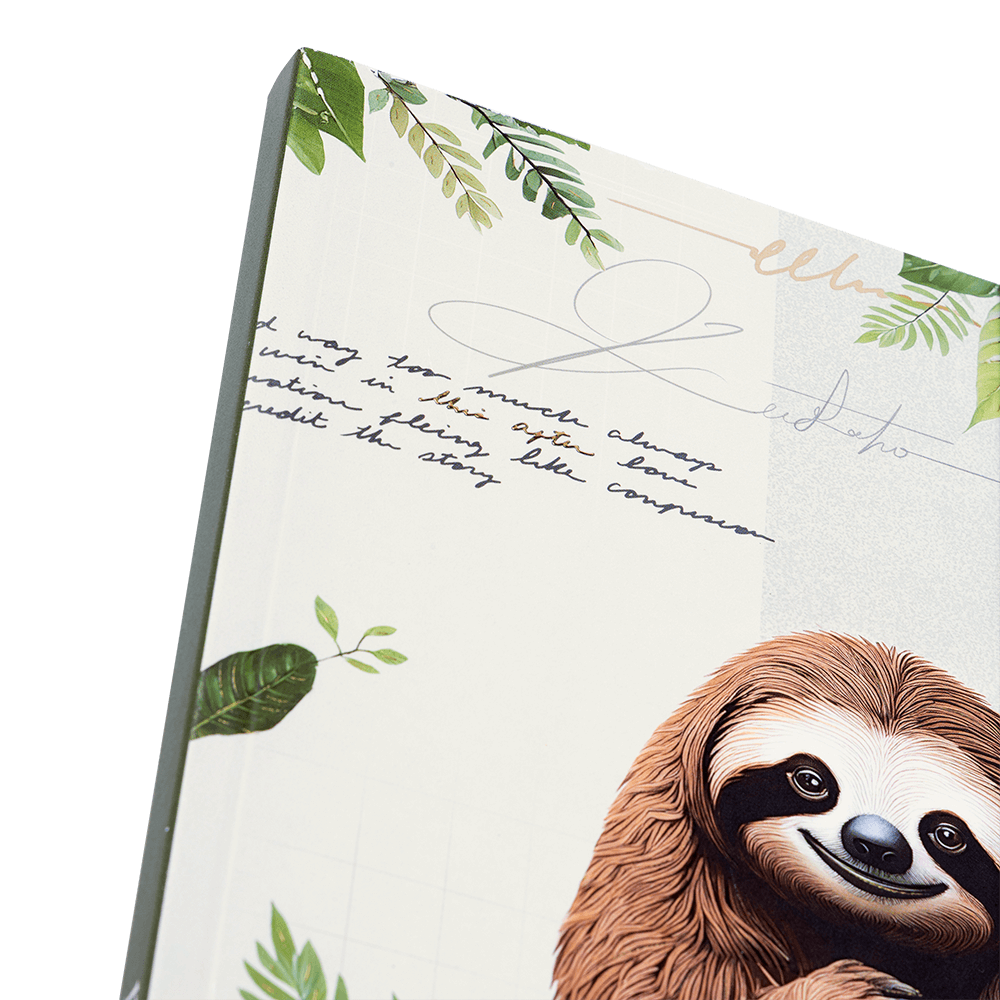 Nightingale Animal Notebook Sloth Bear