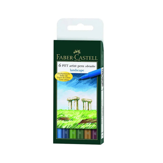 Faber-Castell Pitt Artist Pens Landscape Set Of 6