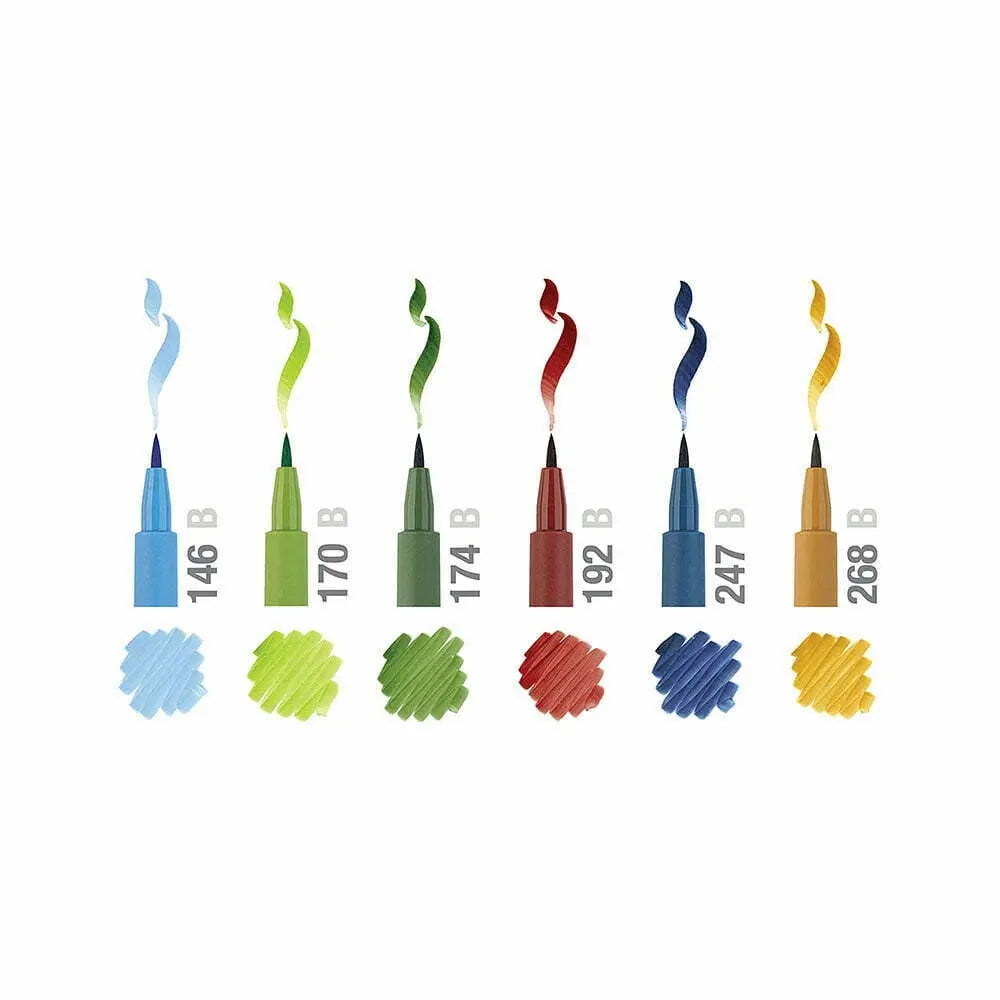 Faber-Castell Pitt Artist Pens Landscape Set Of 6