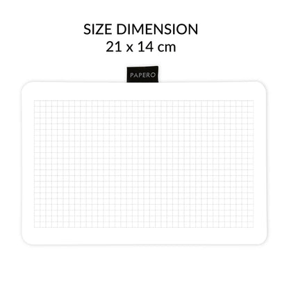 Square Grid Notepad Max | 29.7 x 21 cm | 60 Sheets