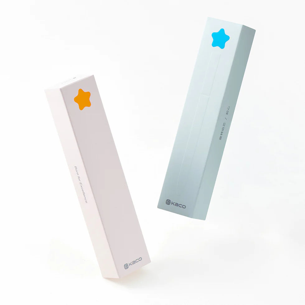 Two rectangular products with star designs on a white background
