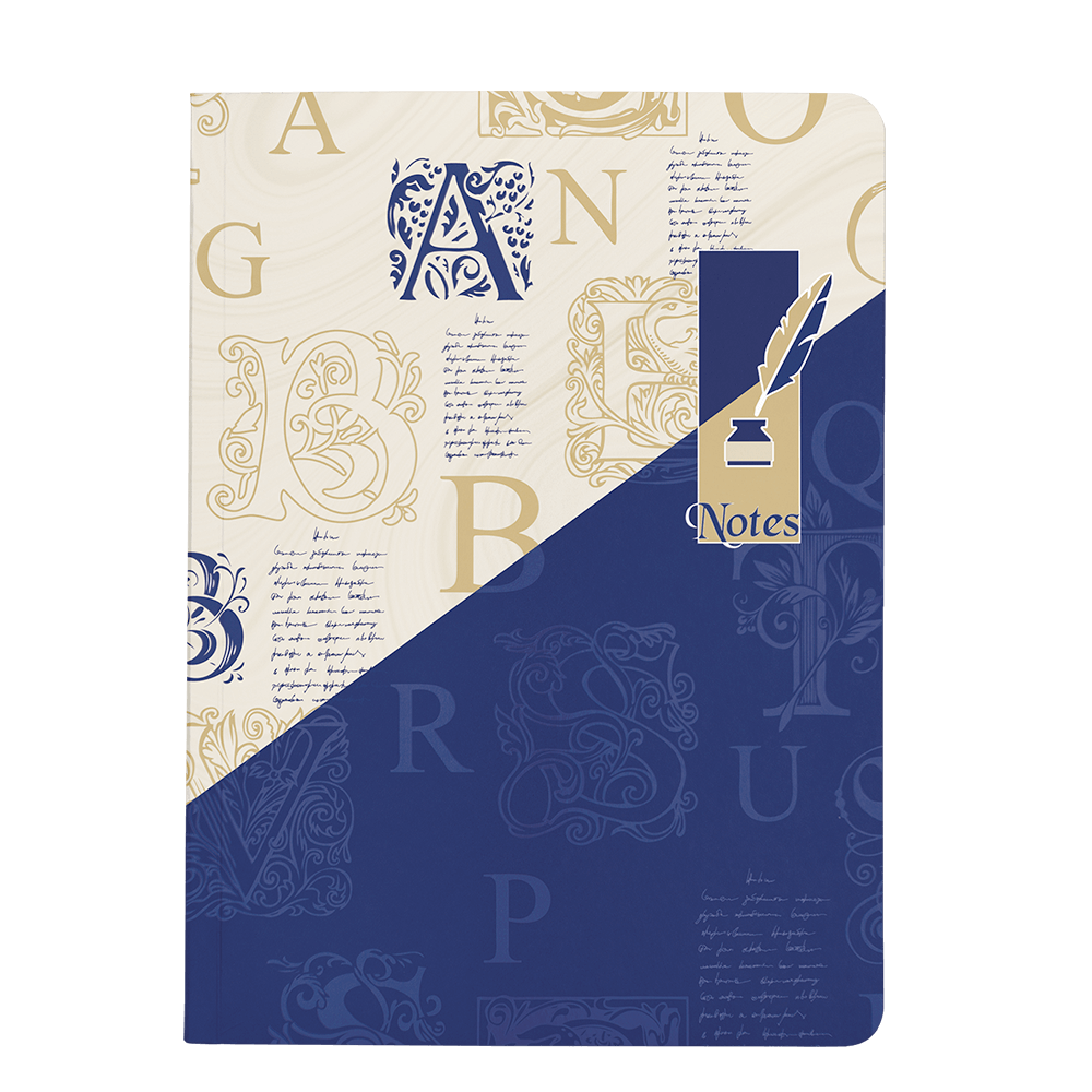 Nightingale Layflat Notebook – Blue