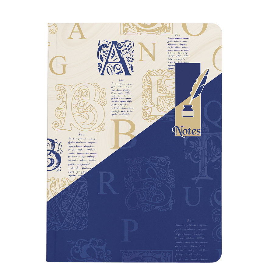 Nightingale Layflat Notebook – Blue