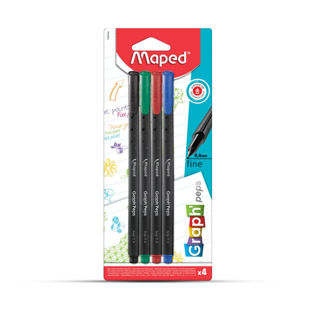 Maped Color Peps Fineliner Set of 4 |0.4mm