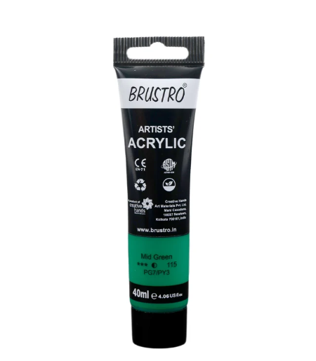 Brustro Arists' Acrylic 40ml(42 Shades Available)