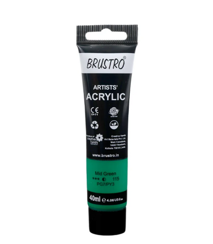 Brustro Arists' Acrylic 40ml(42 Shades Available)
