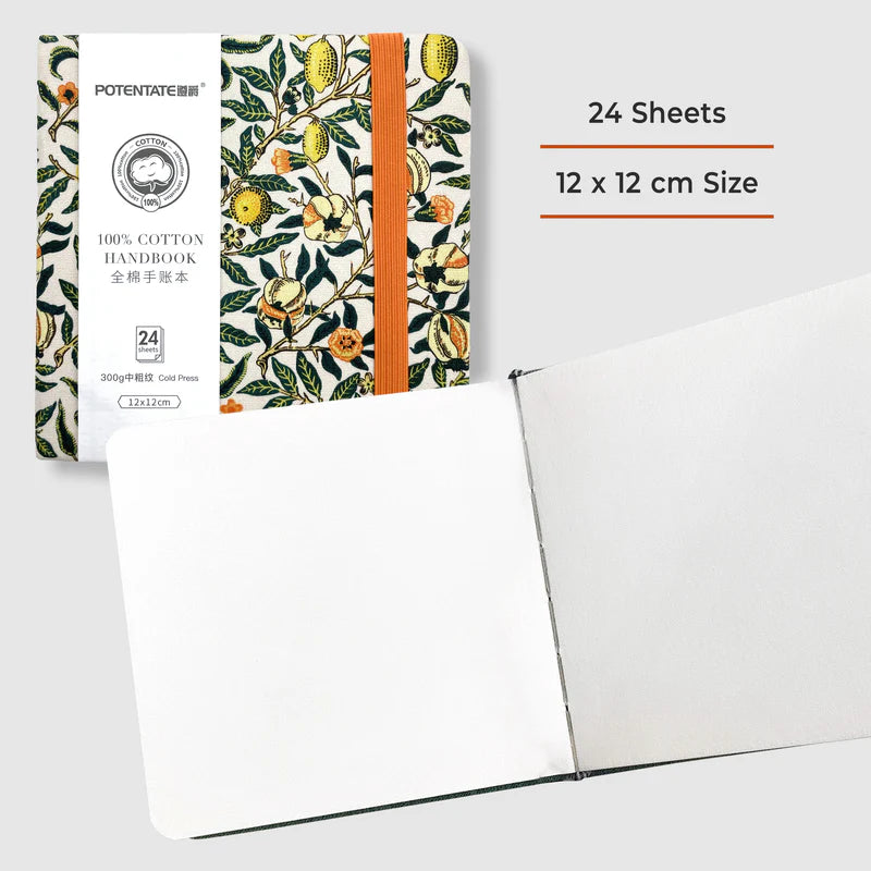 Potentate Watercolor Handbook | 12x12 cm | 300GSM| Cold press