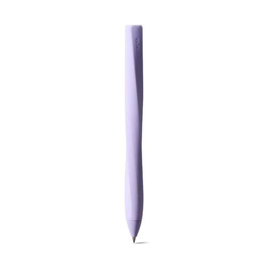 Purple stylus pen on a white background