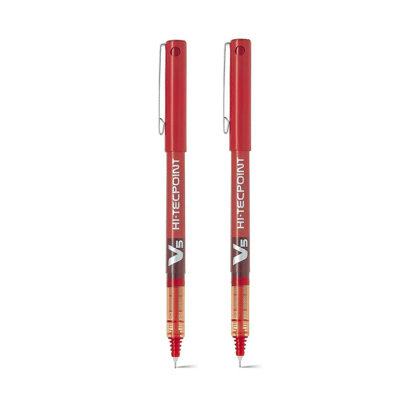 Pilot V5 Hi-Tecpoint Roller Ball Pen Set