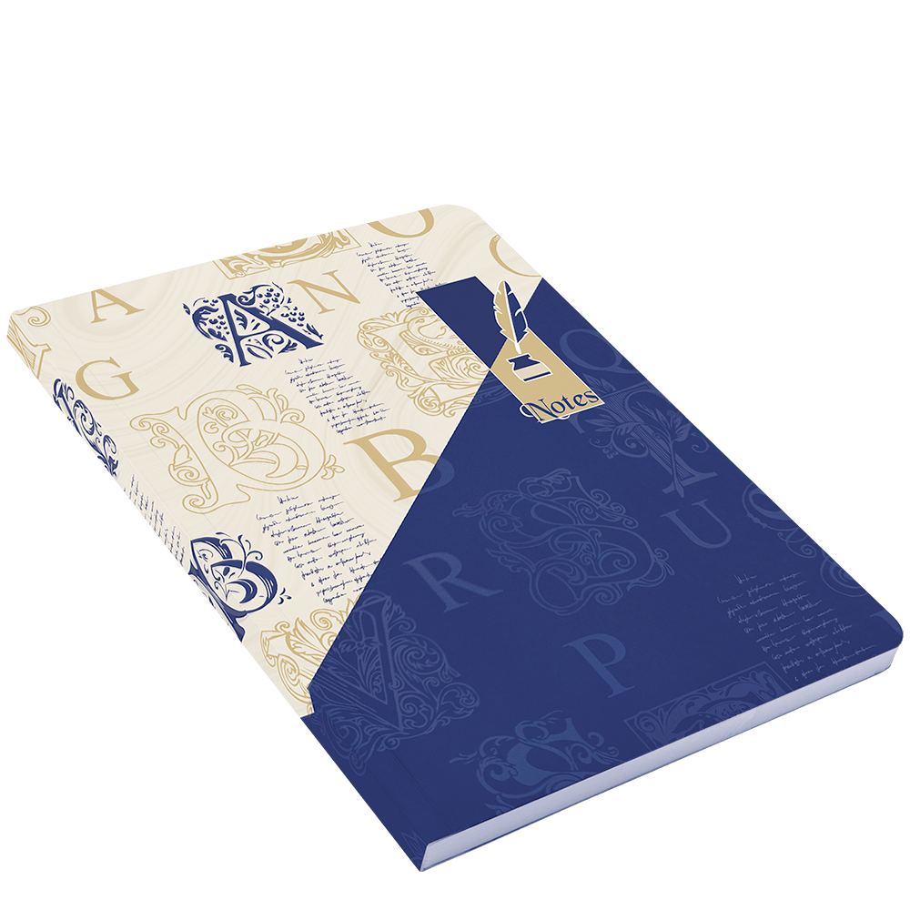 Nightingale Layflat Notebook – Blue