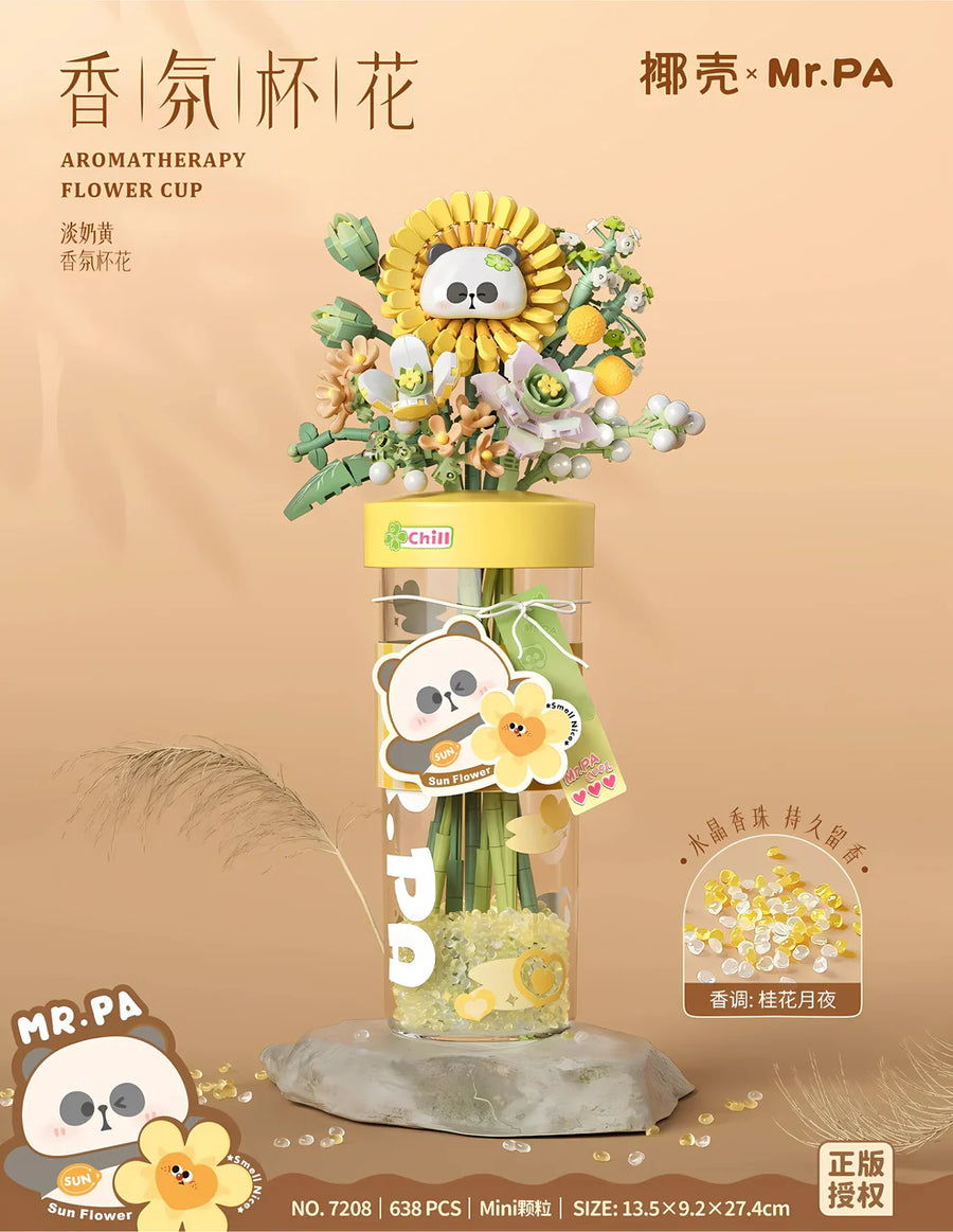 Coconut × Mr. PA | Aromatherapy Flower Cup - Mini Block Set (7208)