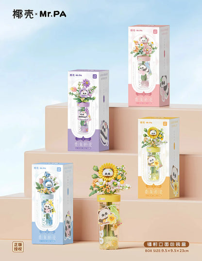 Product packaging with cartoon character design on a light blue background