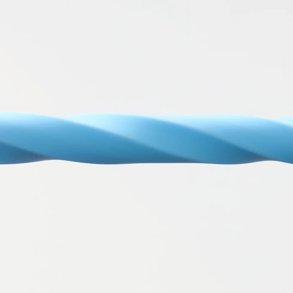Wavy blue line on a white background