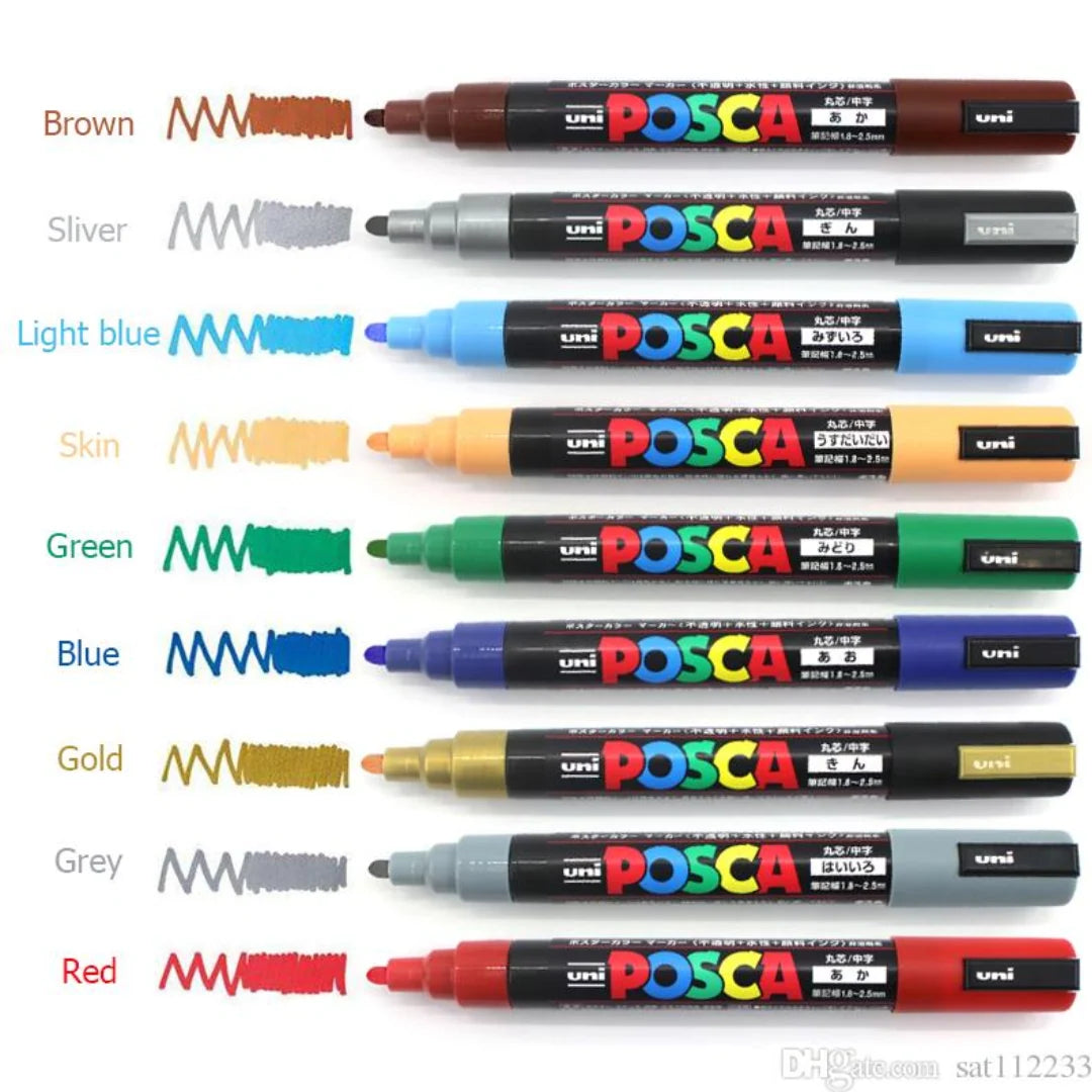 Uni-Ball Posca PC Water Based Paint Markers (Loose) | 5m Marker
