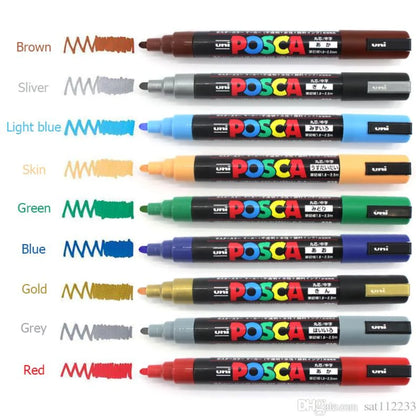 Uni-Ball Posca PC Water Based Paint Markers (Loose) | 5m Marker