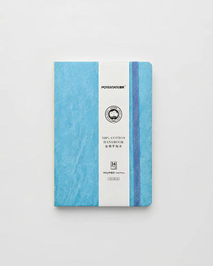 Potentate PU Watercolor Handbook – Blue | 13 x 19 cm | 300GSM | Cold press