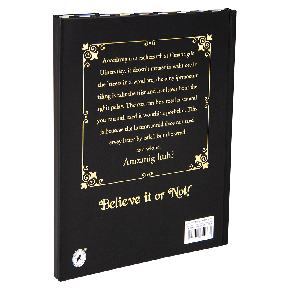 Black book with gold text on a white background