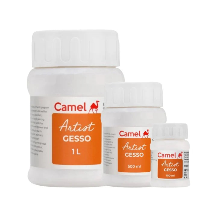 Camel Artists Gesso White - Primer for Oil & Acrylic