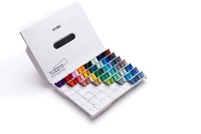 HIMI Gouache Paint - Twin Cup Sets- 12G Cups x 112 Colours