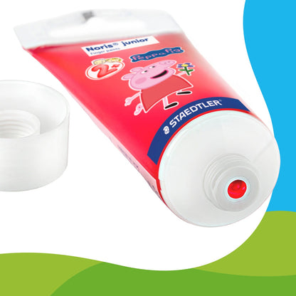 STAEDTLER Peppa Pig x Noris Junior Quick-Drying Finger Paints |4 Assorted Colours