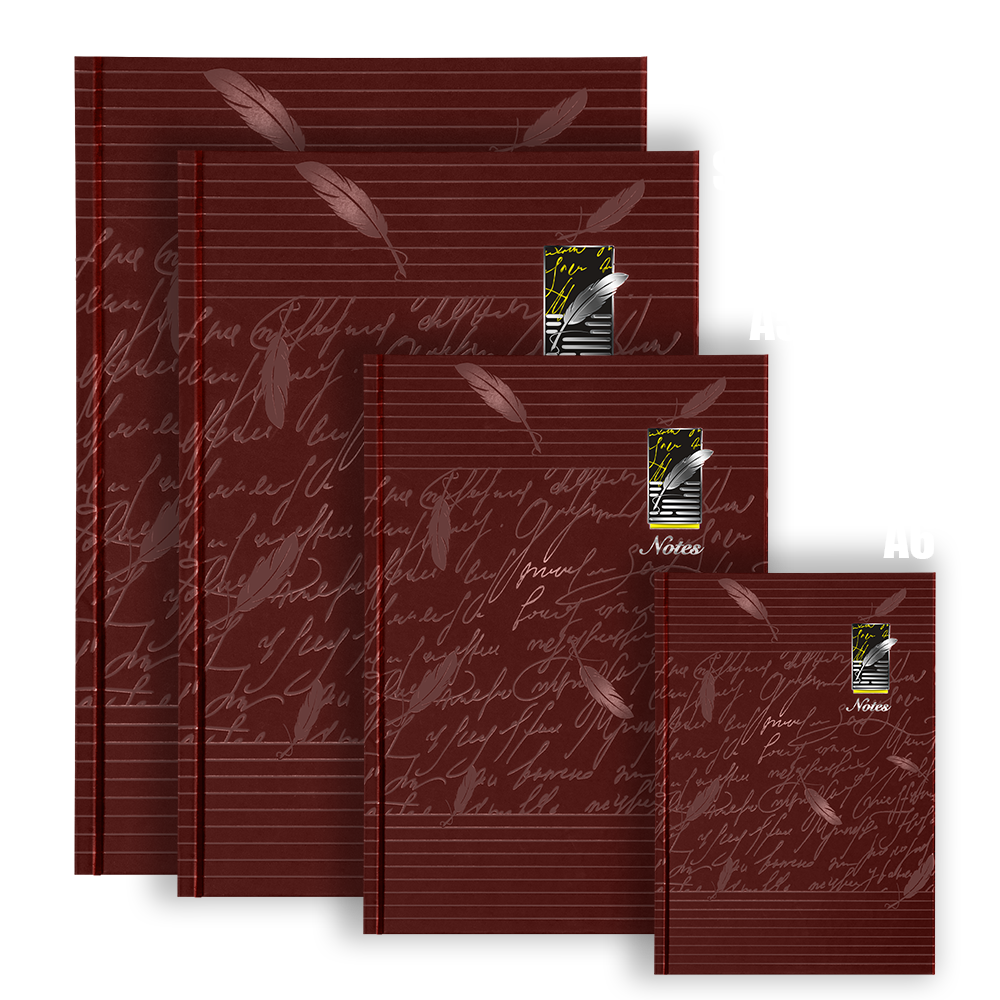 Nightingale Hard Cover Notebook Red