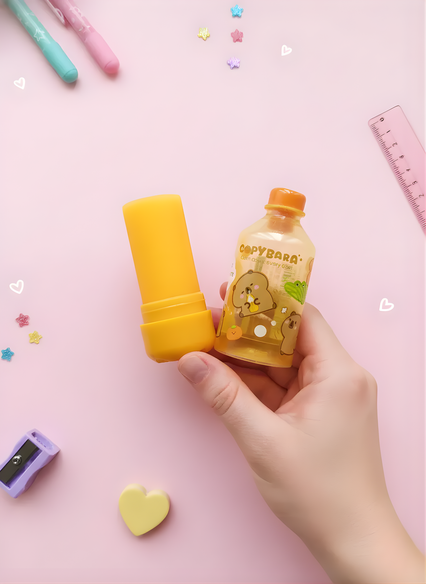 Capybara Juice Bottle Themed Eraser - Kawaii Eraser