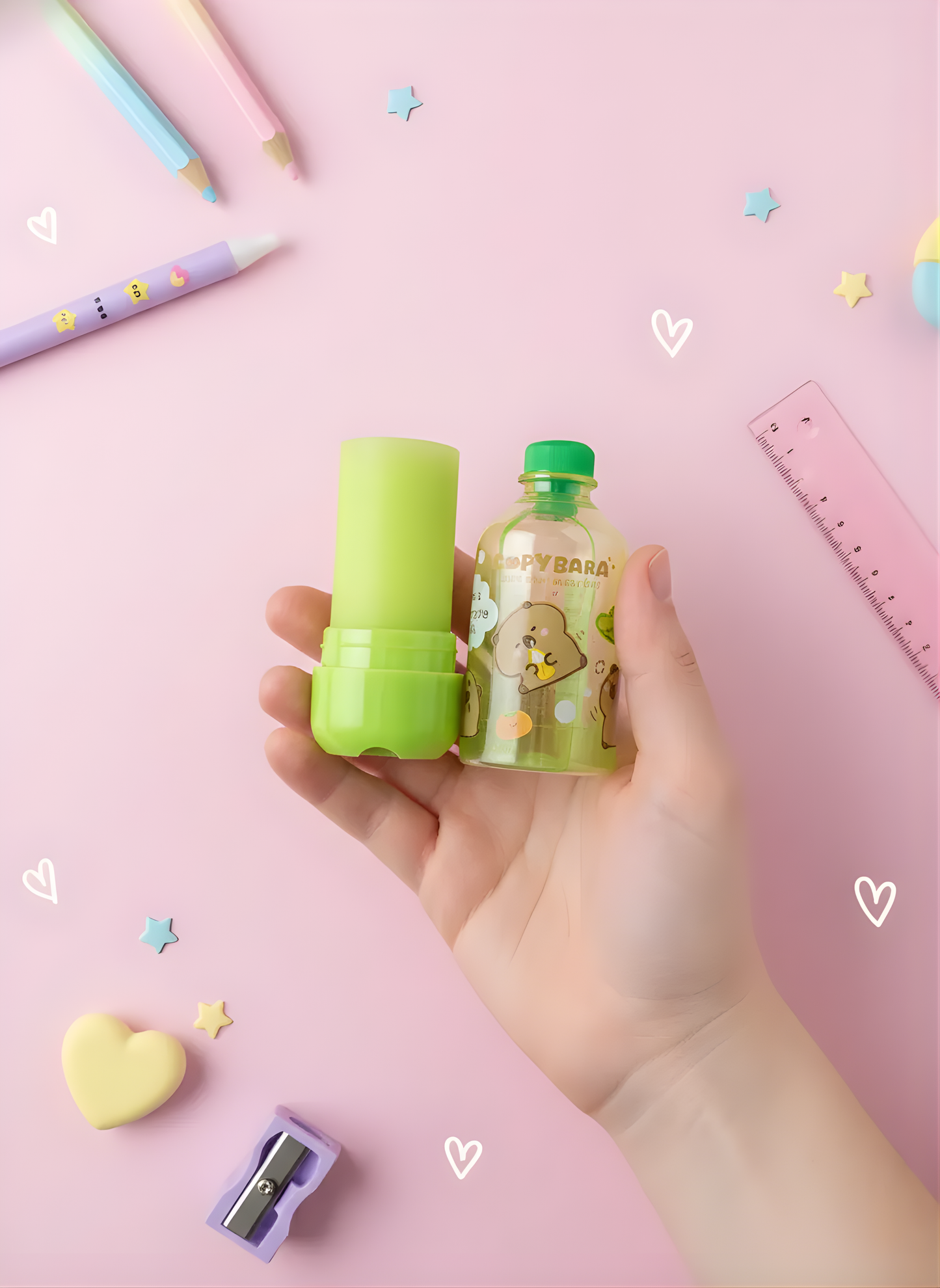 Capybara Juice Bottle Themed Eraser - Kawaii Eraser