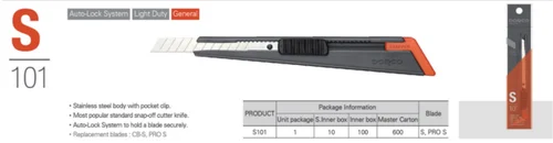 Dorco S101 Cutter Knife - Base Material: Plastic