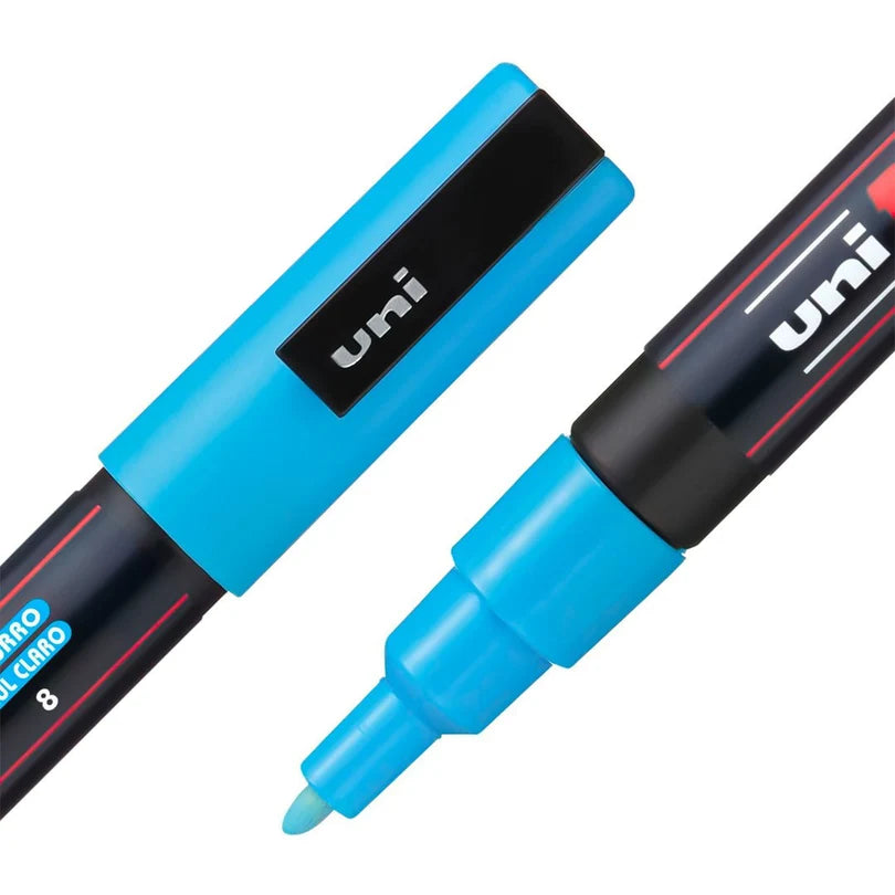 Uni-Ball Posca Water-Based Paint Marker Set- PC-3M 0.9-1.3MM